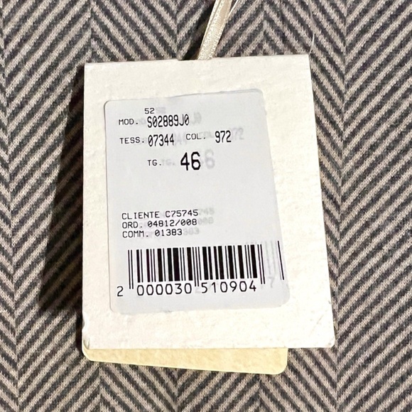 PESERICO Dress Made In Italy Size EU 46/US 10-12 New With Tags Long Sleeve Beige - Picture 4 of 8